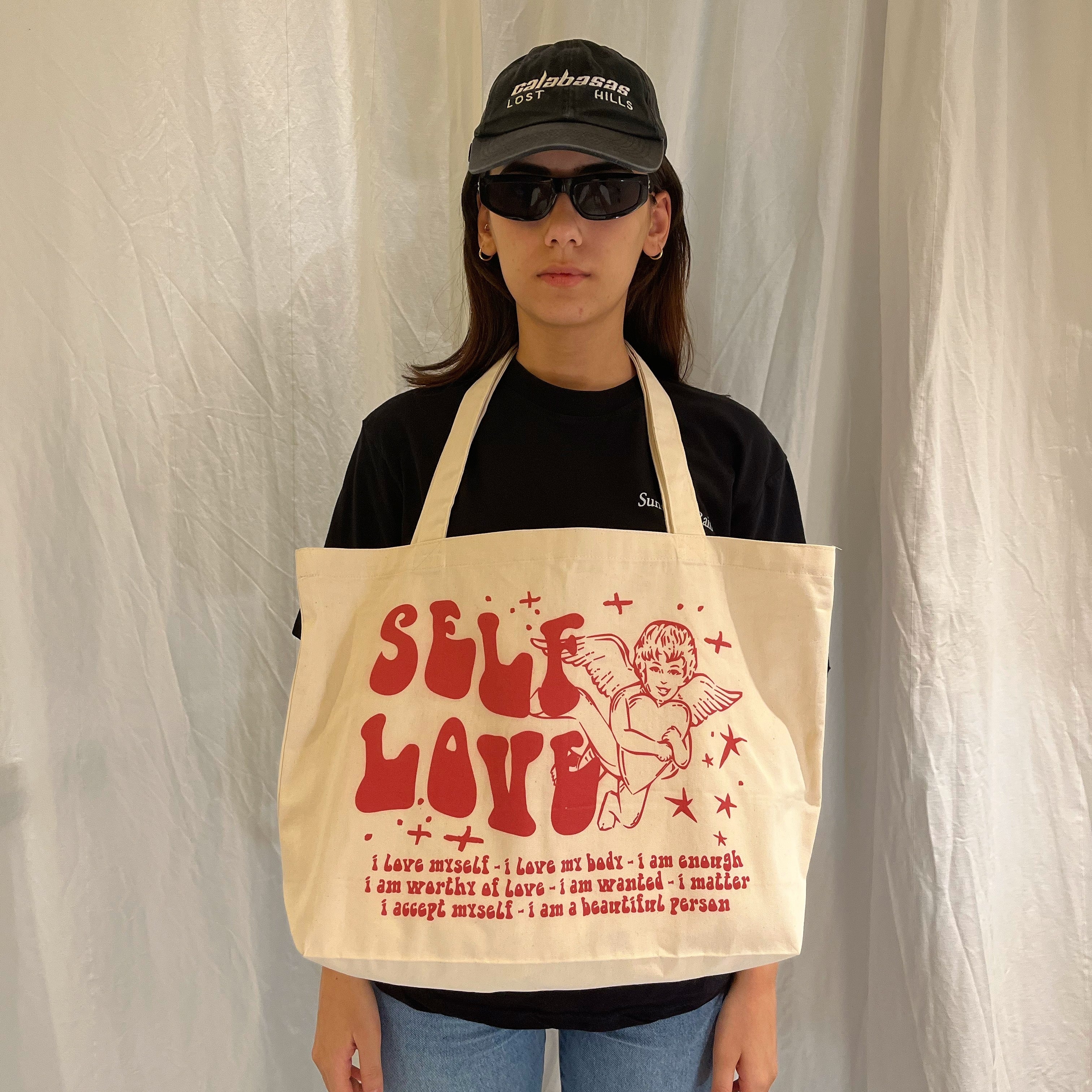 more selflove' deluxe tote bag