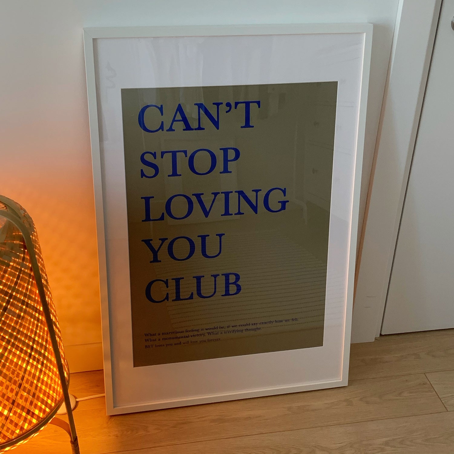 Can't Stop Loving You Poster BST Poster shopbst bstlovesyou instagram Pinterest quote 