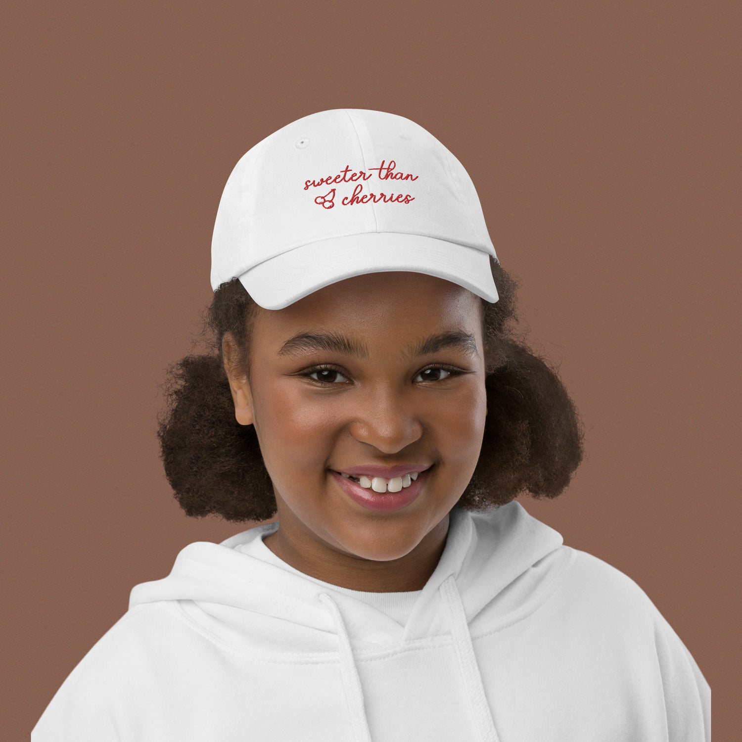 Sweeter Than Cherries Youth Hat BST baseball bst bstlovesyou cap cherry cool cute hat kid kids shopbst sweeter than cherries youth