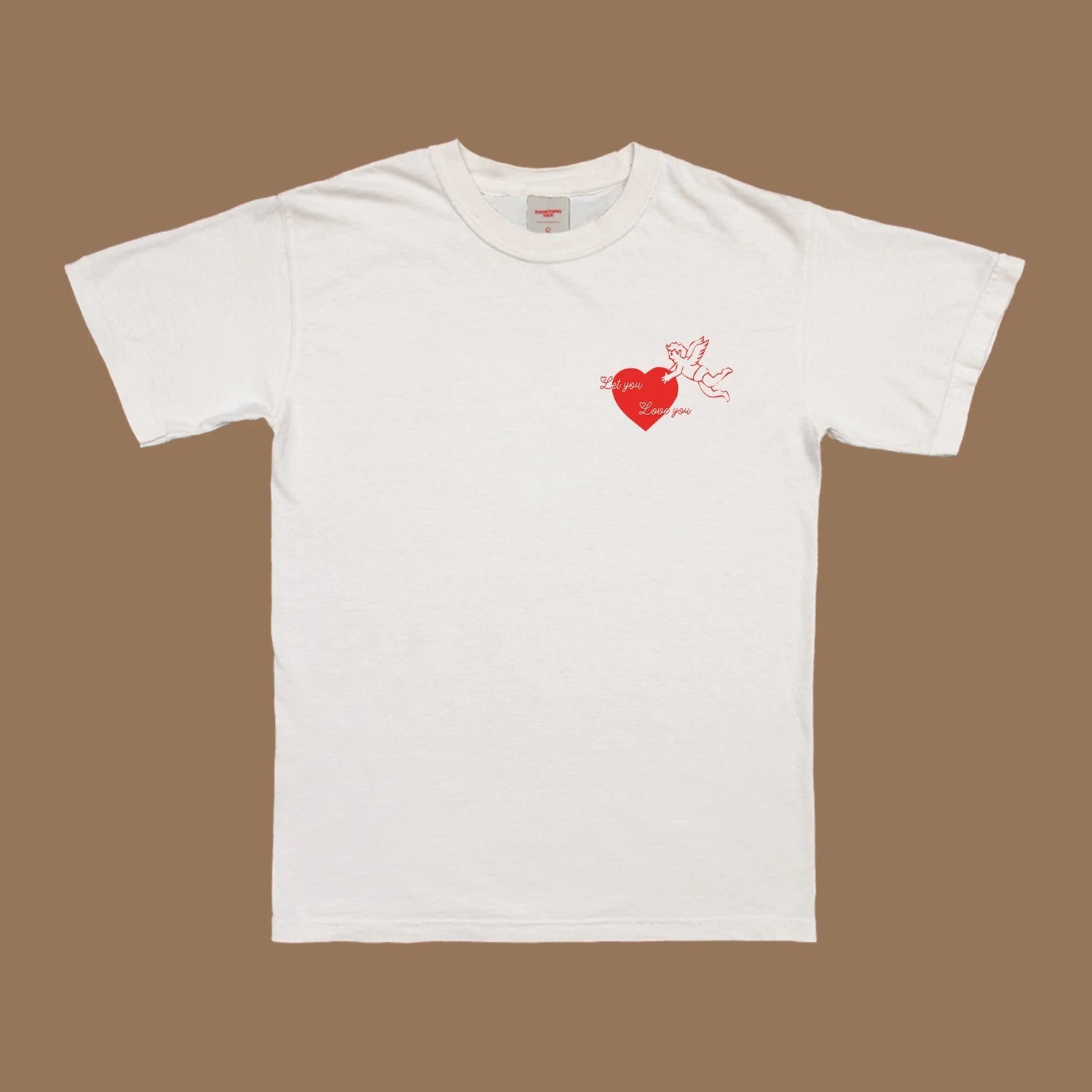 Let You Love You T-Shirt White BST aa beige brown bst bstlovesyou camisa camiseta de manga corta clothing colorful crys-t feeling romantic? ig insta instagram loose fit majica minimal minimalism oversize oversized positive positivity quote shopbst shopbstnet T skjorte T-paita t-shirt t-särk tee tişört top tricou tričko tshirt Tシャツ we are extremely happy white Футболка