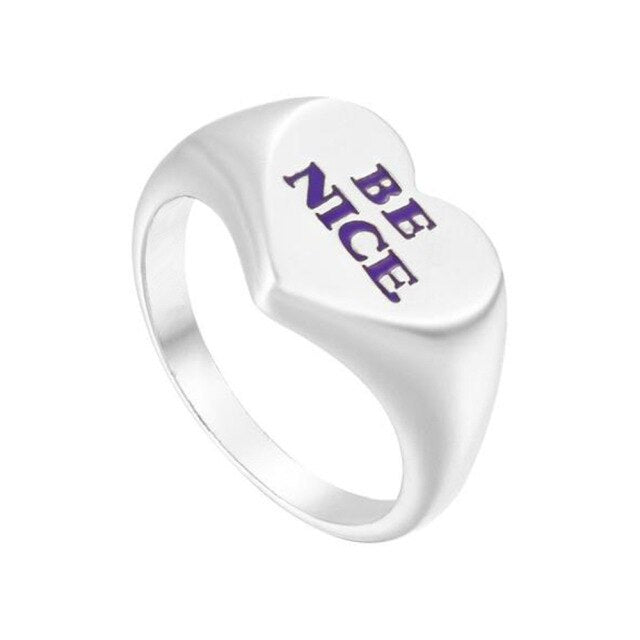 Be Nice Ring BST Rings shopbst bstlovesyou instagram Pinterest quote 