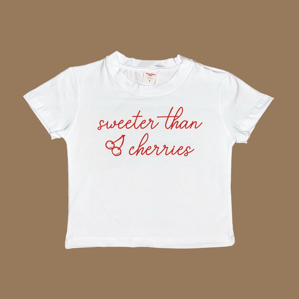 Sweeter Than Cherries Baby Tee - Image 2