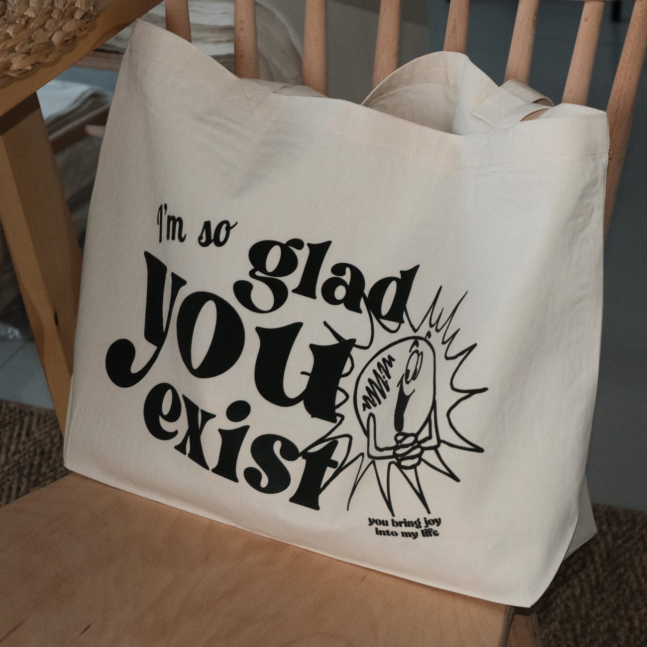 Glad You Exist Tote Bag - Image 2
