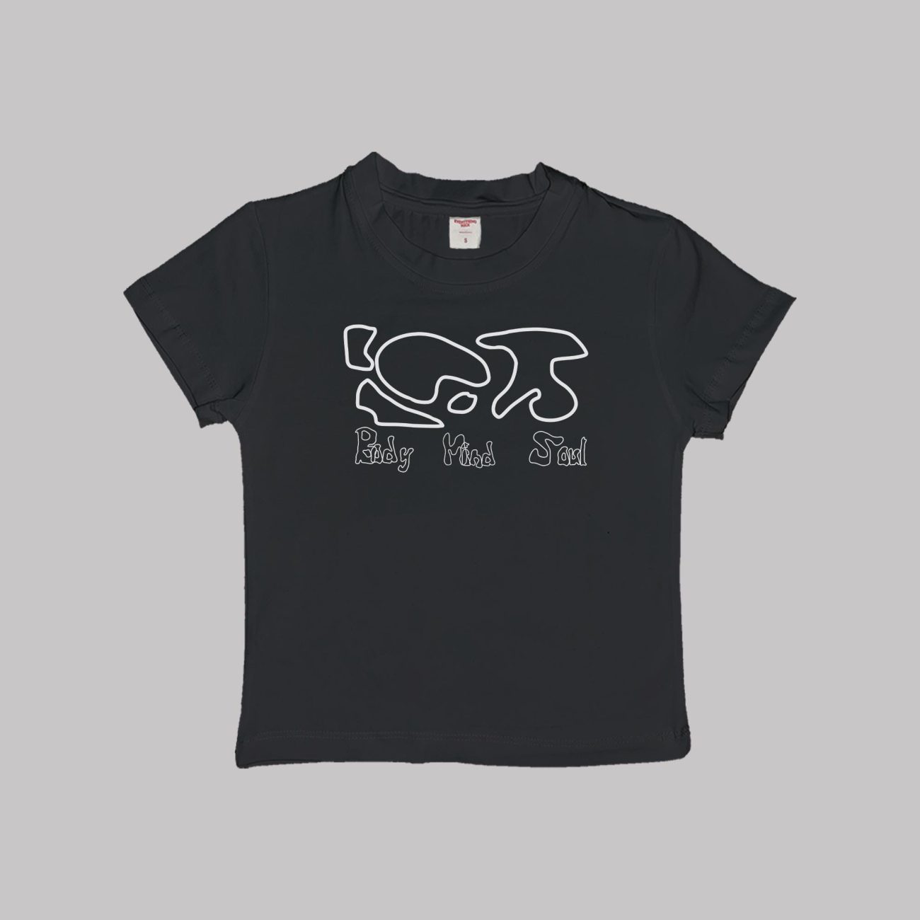 Body Mind Soul Baby Tee Crop Top Shirt - Image 2