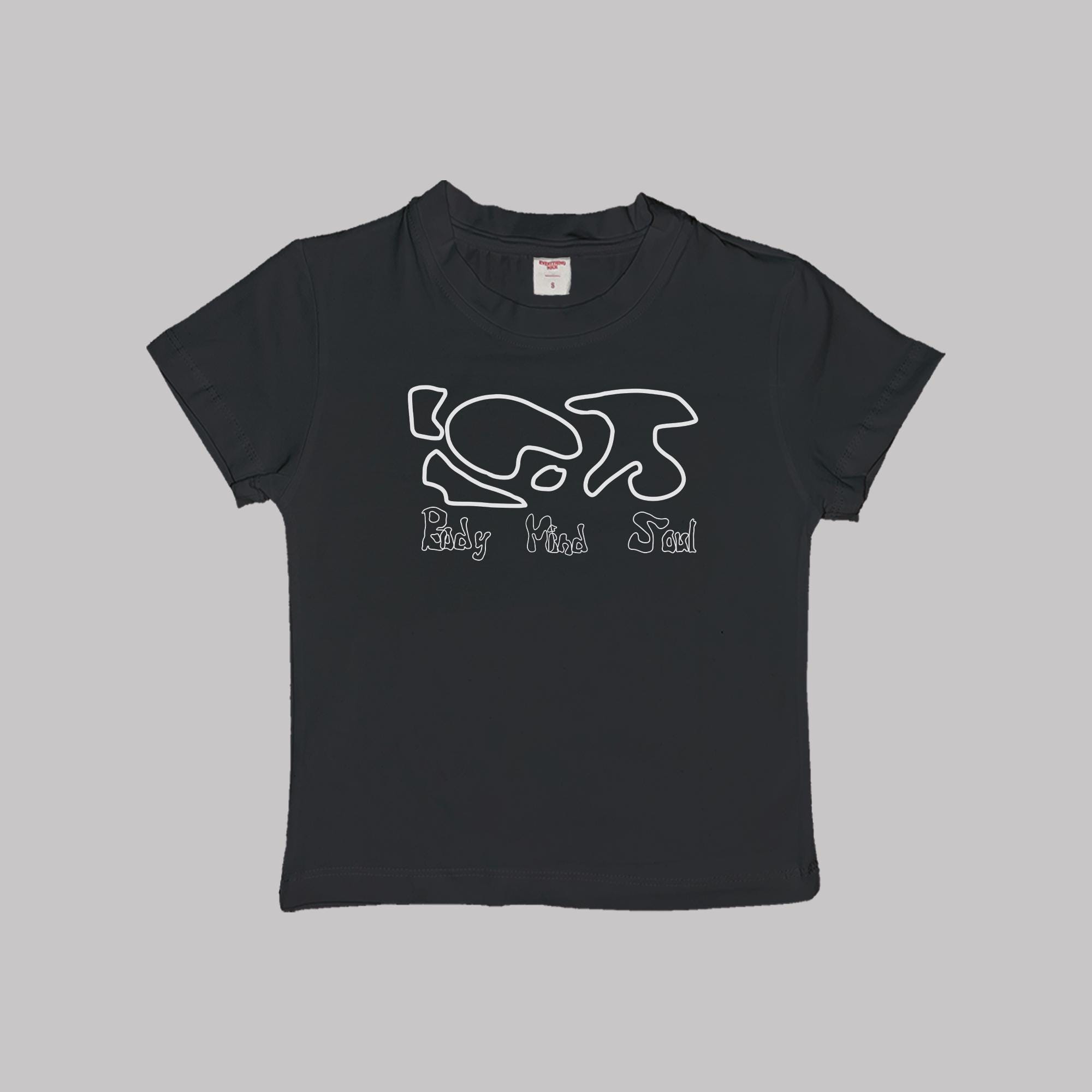 Body Mind Soul Baby Tee Crop Top Shirt - Image 2