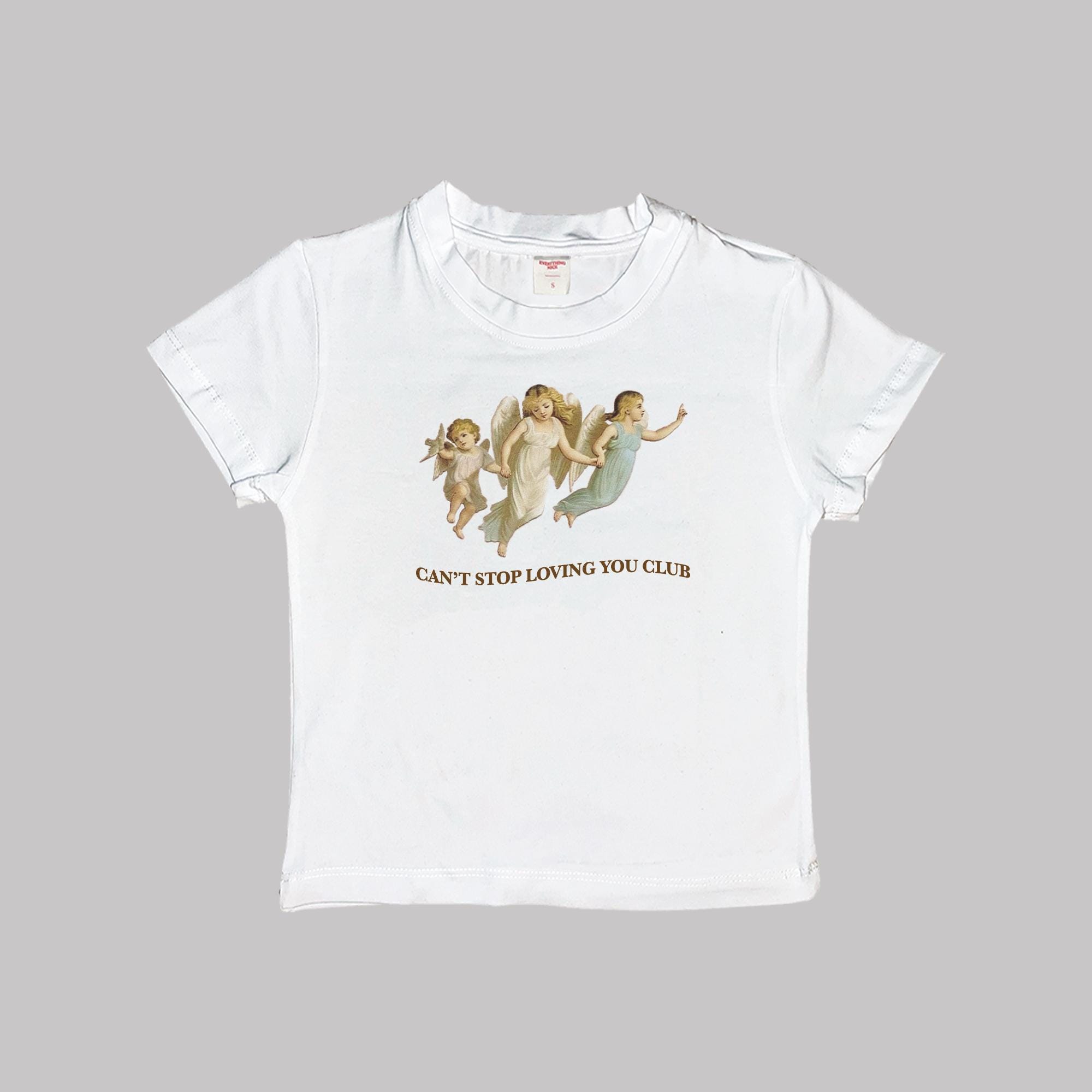 Can't Stop Loving You Club Baby Tee Crop Top Shirt