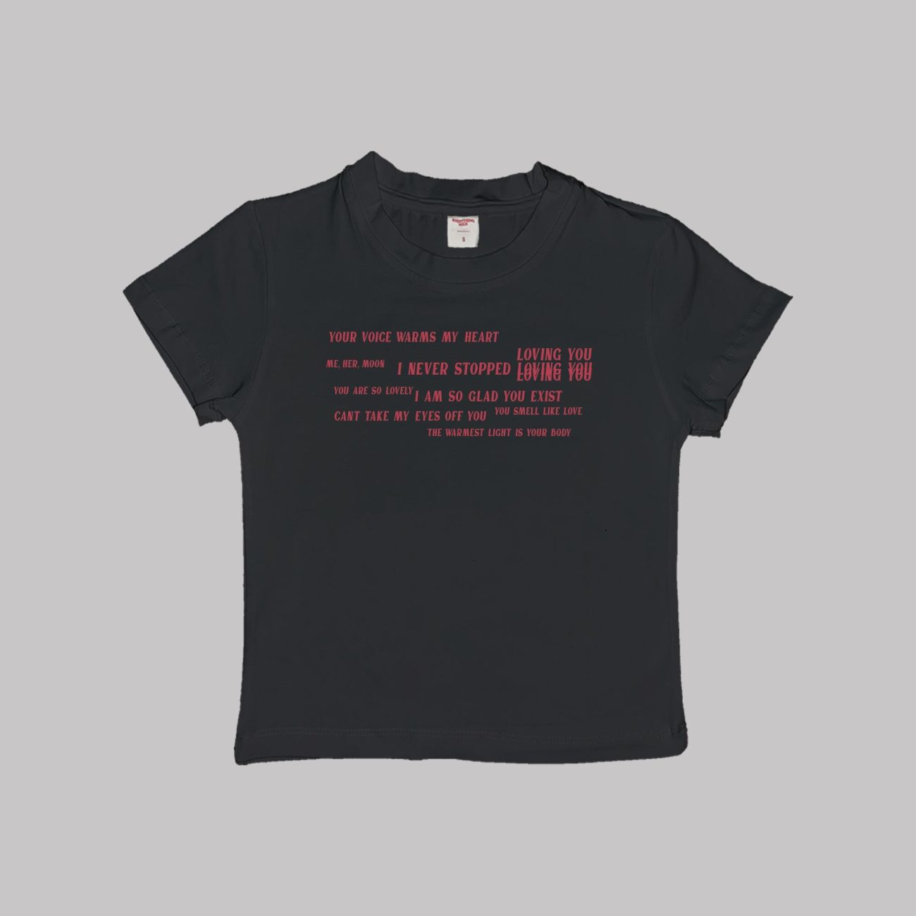 You Smell Like Love Baby Tee Crop Top Shirt - Image 2