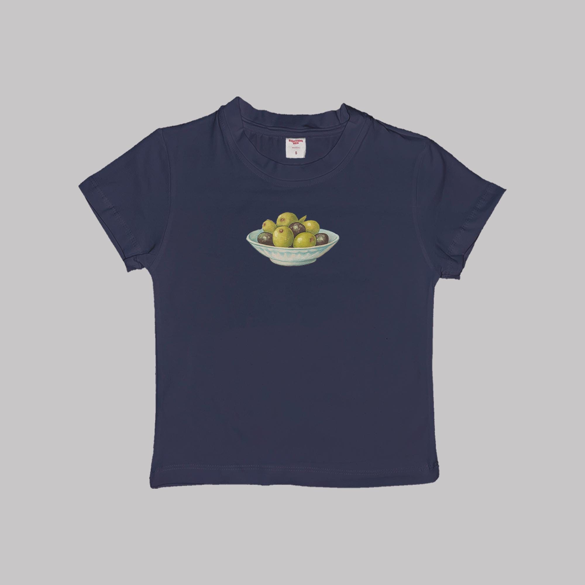 Olives Baby Tee Crop Top Shirt - Image 4