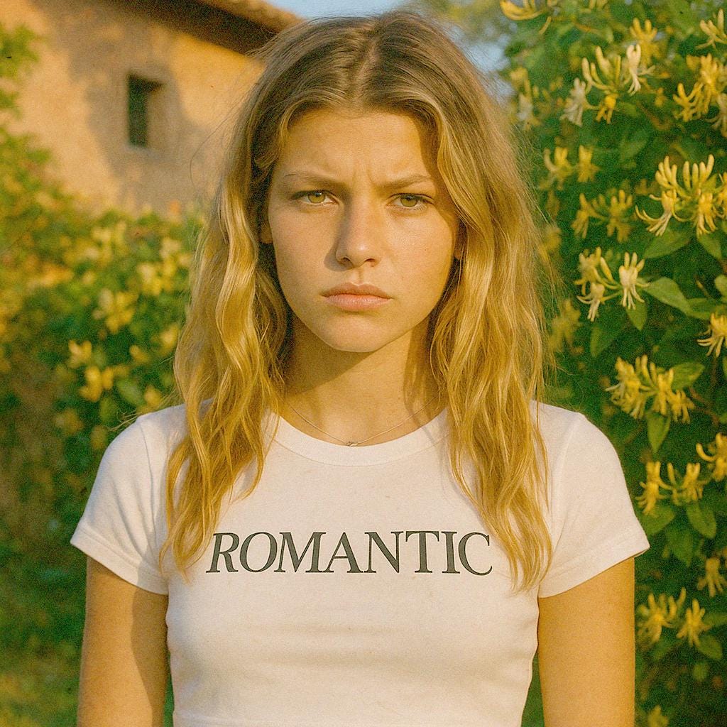 Romantic Baby Tee Crop Top Shirt
