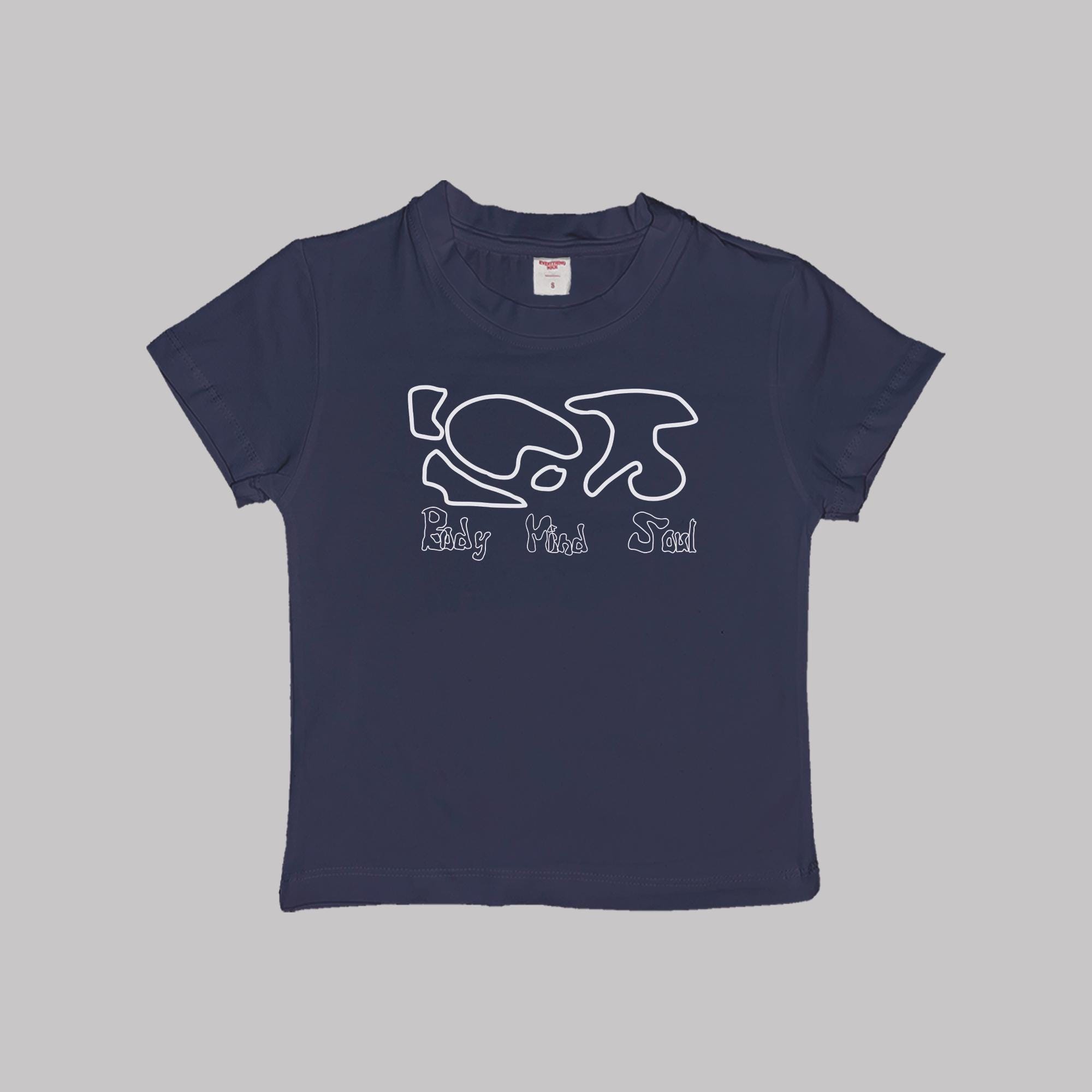 Body Mind Soul Baby Tee Crop Top Shirt - Image 3