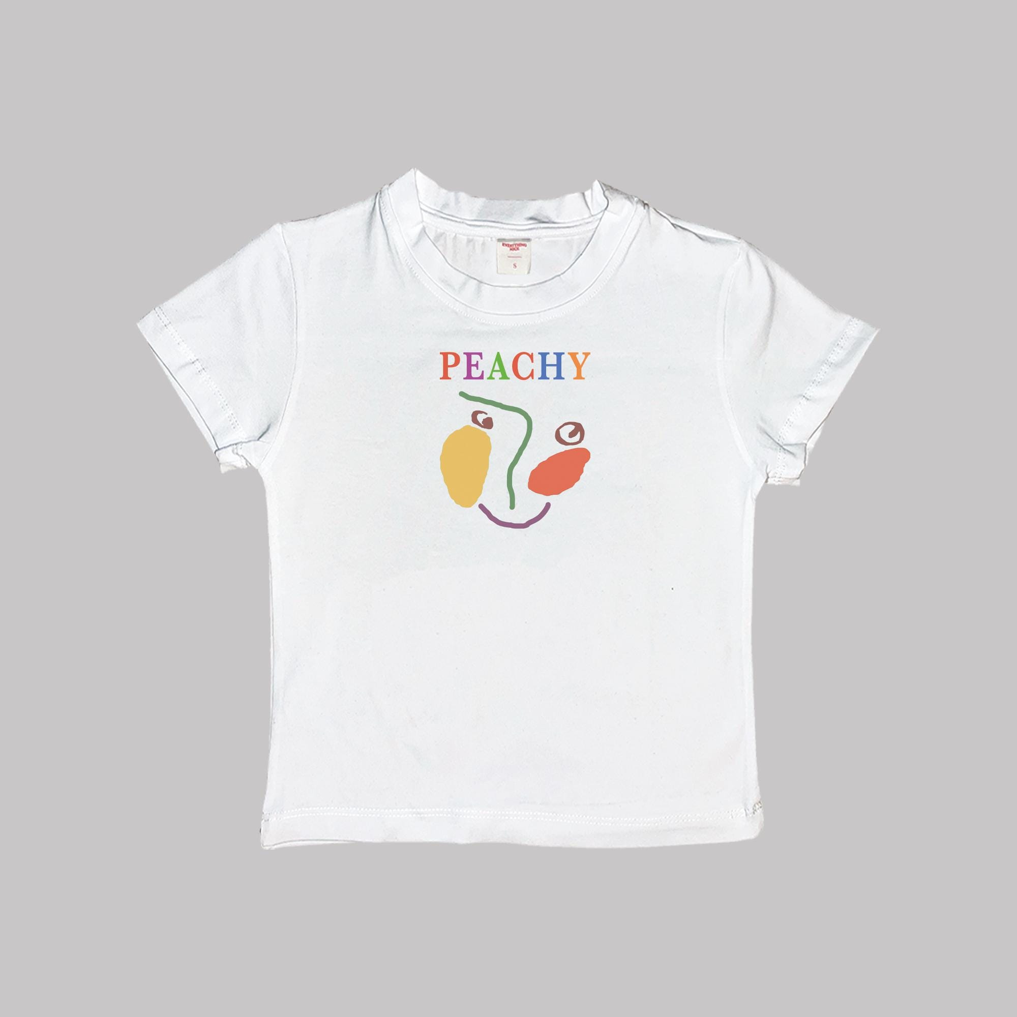 Peachy Baby Tee Crop Top Shirt